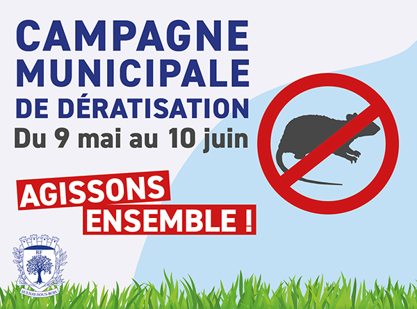 Campagne municipale de dératisation mai/juin 2022