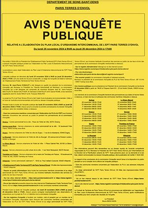 Enquête publique : Plan local d’urbanisme intercommunal (PLUi) Enquête publique du 25 novembre au 26 décembre 2024